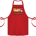 Arts and Crafts Funny Crafty Art Artist Cotton Apron 100% Organic Red