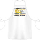 Arts and Crafts Funny Crafty Art Artist Cotton Apron 100% Organic White