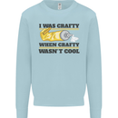 Arts and Crafts Funny Crafty Art Artist Kids Sweatshirt Jumper Light Blue