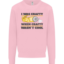 Arts and Crafts Funny Crafty Art Artist Kids Sweatshirt Jumper Light Pink