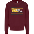 Arts and Crafts Funny Crafty Art Artist Kids Sweatshirt Jumper Maroon