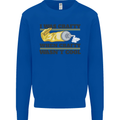 Arts and Crafts Funny Crafty Art Artist Kids Sweatshirt Jumper Royal Blue