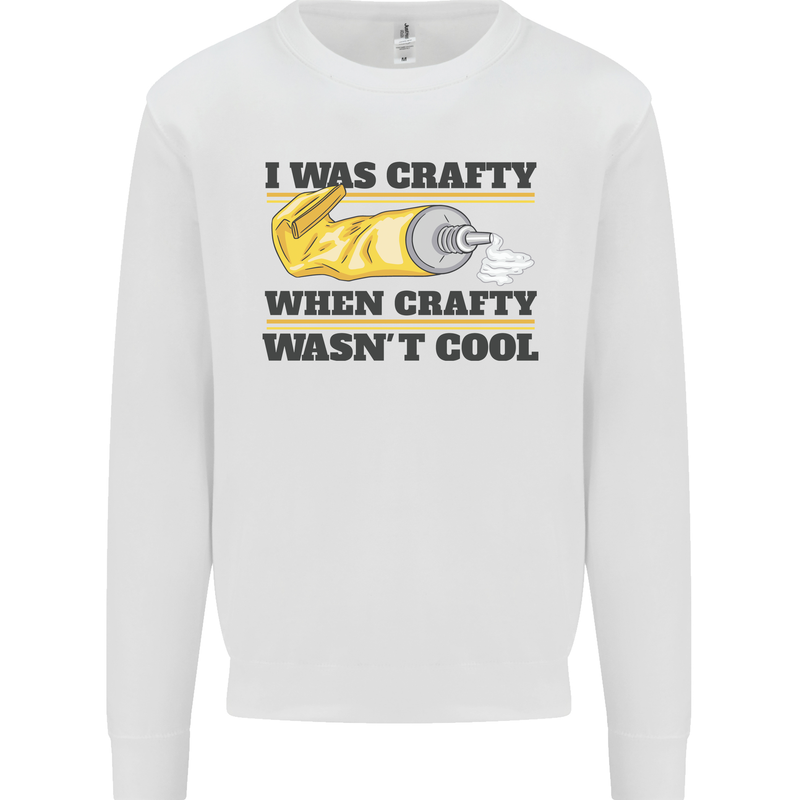 Arts and Crafts Funny Crafty Art Artist Kids Sweatshirt Jumper White