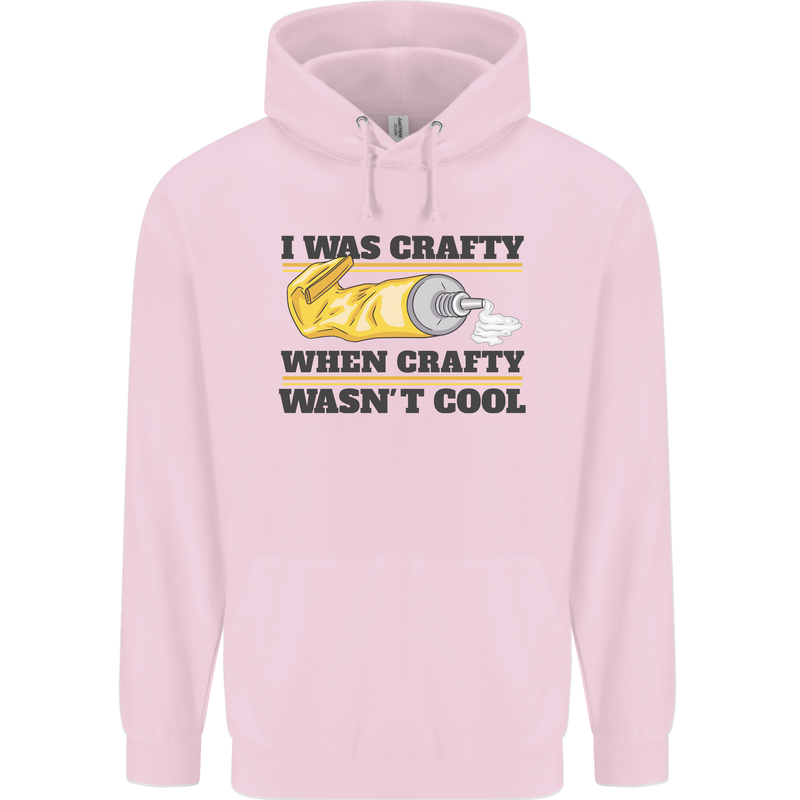 Arts and Crafts Funny Crafty Art Artist Mens 80% Cotton Hoodie Light Pink