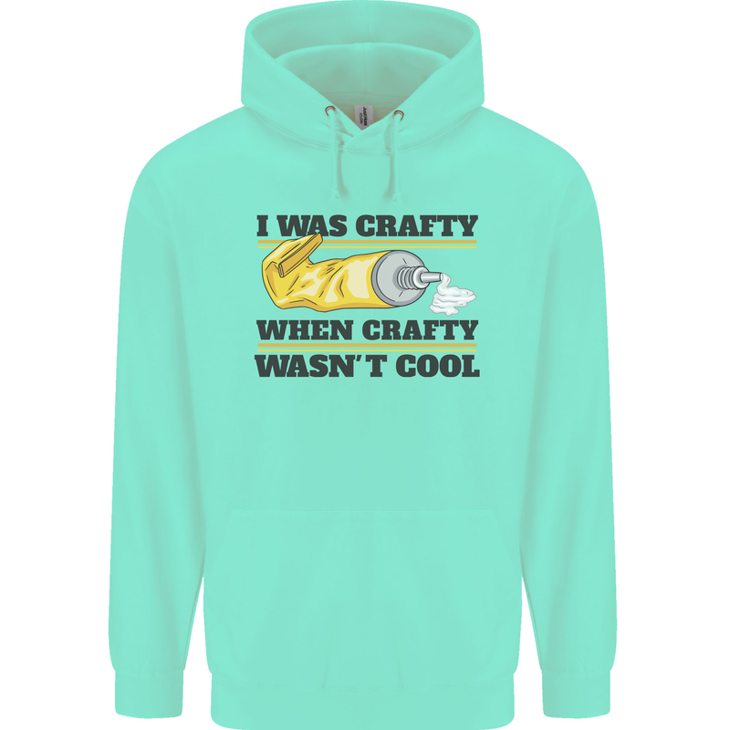 Arts and Crafts Funny Crafty Art Artist Mens 80% Cotton Hoodie Peppermint