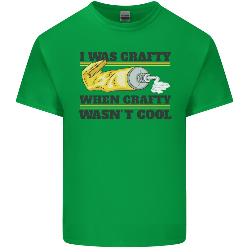 Arts and Crafts Funny Crafty Art Artist Mens Cotton T-Shirt Tee Top Irish Green