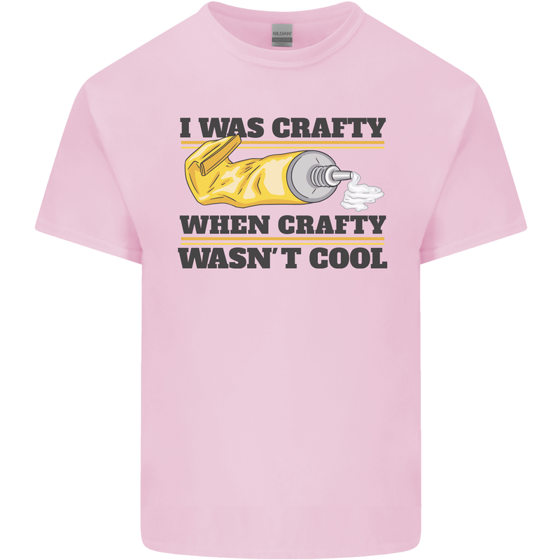 Arts and Crafts Funny Crafty Art Artist Mens Cotton T-Shirt Tee Top Light Pink