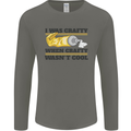 Arts and Crafts Funny Crafty Art Artist Mens Long Sleeve T-Shirt Charcoal