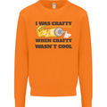 Arts and Crafts Funny Crafty Art Artist Mens Sweatshirt Jumper Orange