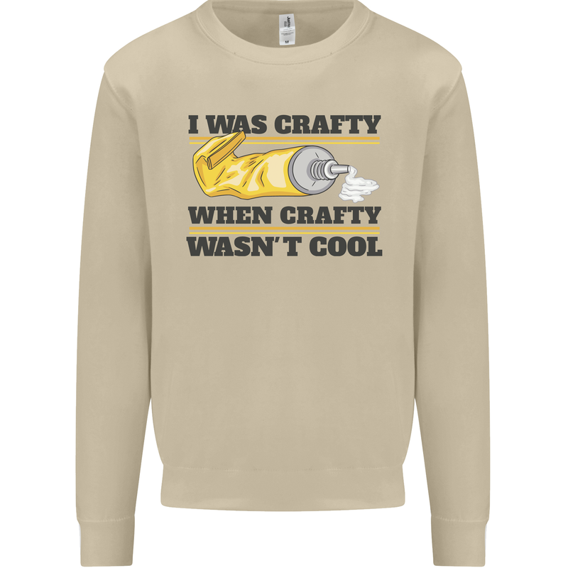 Arts and Crafts Funny Crafty Art Artist Mens Sweatshirt Jumper Sand