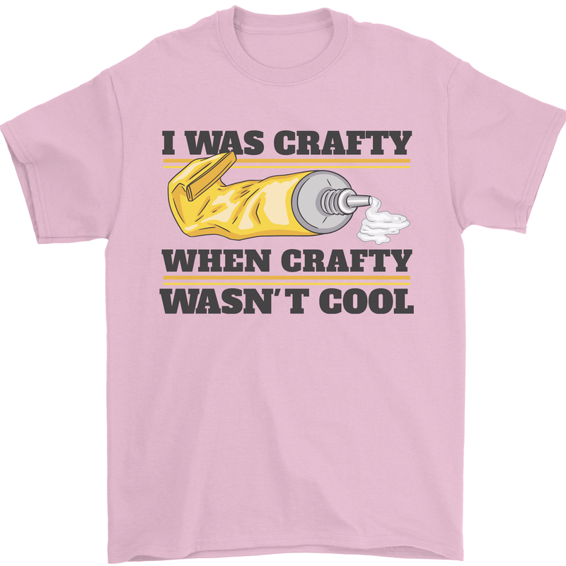 Arts and Crafts Funny Crafty Art Artist Mens T-Shirt 100% Cotton Light Pink