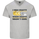 Arts and Crafts Funny Crafty Art Artist Mens V-Neck Cotton T-Shirt Sports Grey