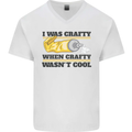 Arts and Crafts Funny Crafty Art Artist Mens V-Neck Cotton T-Shirt White