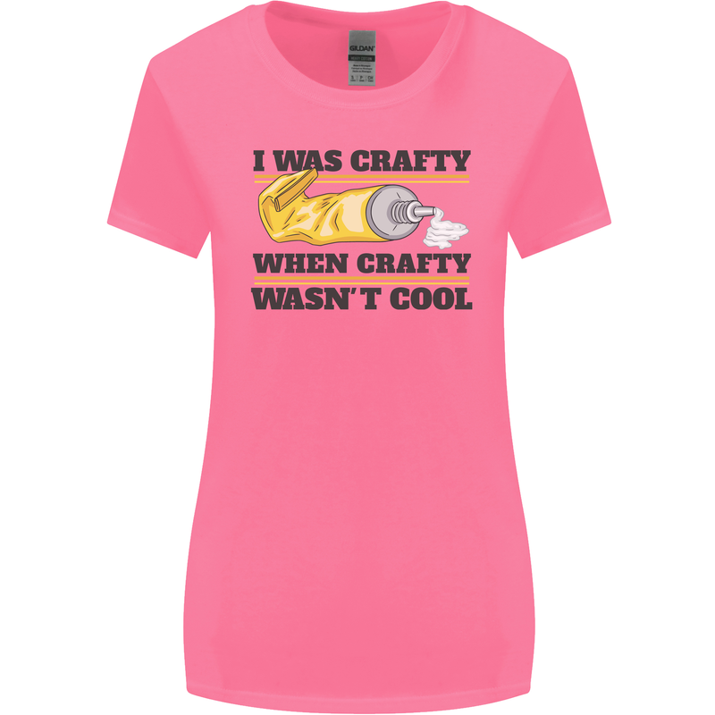 Arts and Crafts Funny Crafty Art Artist Womens Wider Cut T-Shirt Azalea