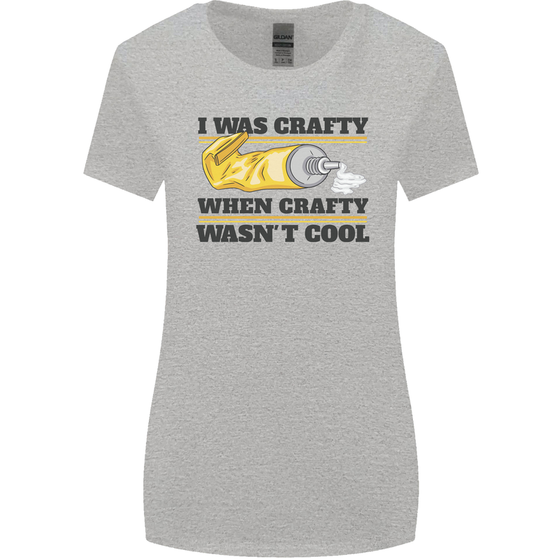 Arts and Crafts Funny Crafty Art Artist Womens Wider Cut T-Shirt Sports Grey