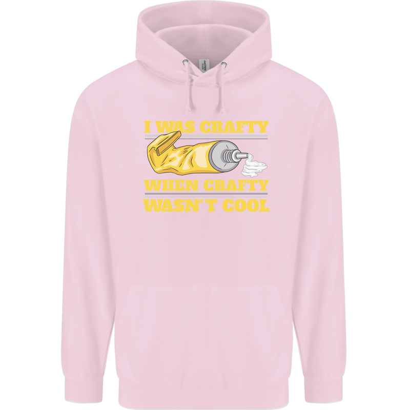 Arts and Crafts Funny Crafty Artist Art Childrens Kids Hoodie Light Pink