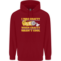 Arts and Crafts Funny Crafty Artist Art Childrens Kids Hoodie Red