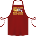 Arts and Crafts Funny Crafty Artist Art Cotton Apron 100% Organic Maroon