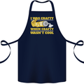 Arts and Crafts Funny Crafty Artist Art Cotton Apron 100% Organic Navy Blue