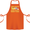 Arts and Crafts Funny Crafty Artist Art Cotton Apron 100% Organic Orange