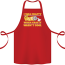 Arts and Crafts Funny Crafty Artist Art Cotton Apron 100% Organic Red