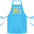 Arts and Crafts Funny Crafty Artist Art Cotton Apron 100% Organic Turquoise