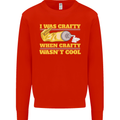 Arts and Crafts Funny Crafty Artist Art Kids Sweatshirt Jumper Bright Red