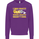 Arts and Crafts Funny Crafty Artist Art Kids Sweatshirt Jumper Purple