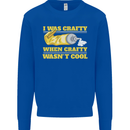 Arts and Crafts Funny Crafty Artist Art Kids Sweatshirt Jumper Royal Blue