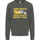 Arts and Crafts Funny Crafty Artist Art Kids Sweatshirt Jumper Storm Grey