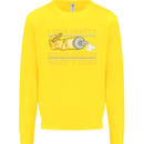 Arts and Crafts Funny Crafty Artist Art Kids Sweatshirt Jumper Yellow