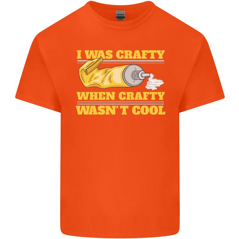 Arts and Crafts Funny Crafty Artist Art Kids T-Shirt Childrens Orange