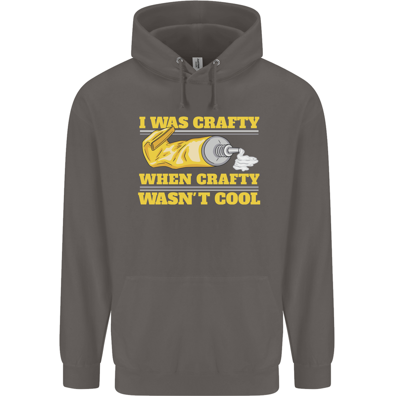 Arts and Crafts Funny Crafty Artist Art Mens 80% Cotton Hoodie Charcoal
