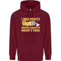 Arts and Crafts Funny Crafty Artist Art Mens 80% Cotton Hoodie Maroon