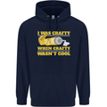 Arts and Crafts Funny Crafty Artist Art Mens 80% Cotton Hoodie Navy Blue
