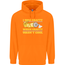 Arts and Crafts Funny Crafty Artist Art Mens 80% Cotton Hoodie Orange
