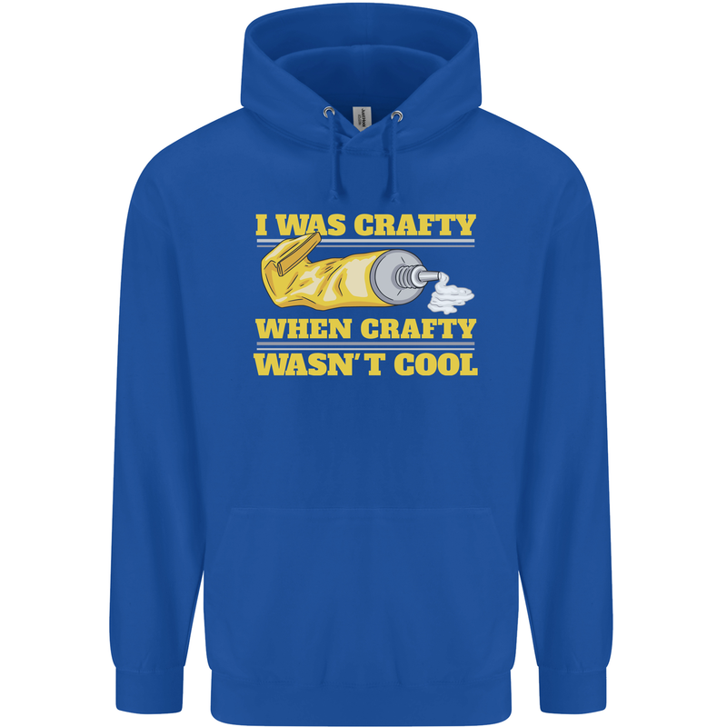 Arts and Crafts Funny Crafty Artist Art Mens 80% Cotton Hoodie Royal Blue