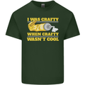 Arts and Crafts Funny Crafty Artist Art Mens Cotton T-Shirt Tee Top Forest Green