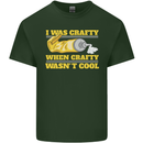Arts and Crafts Funny Crafty Artist Art Mens Cotton T-Shirt Tee Top Forest Green
