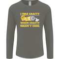 Arts and Crafts Funny Crafty Artist Art Mens Long Sleeve T-Shirt Charcoal
