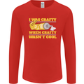 Arts and Crafts Funny Crafty Artist Art Mens Long Sleeve T-Shirt Red