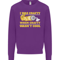 Arts and Crafts Funny Crafty Artist Art Mens Sweatshirt Jumper Purple