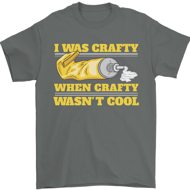 Arts and Crafts Funny Crafty Artist Art Mens T-Shirt 100% Cotton Charcoal