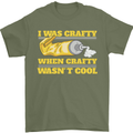 Arts and Crafts Funny Crafty Artist Art Mens T-Shirt 100% Cotton Military Green