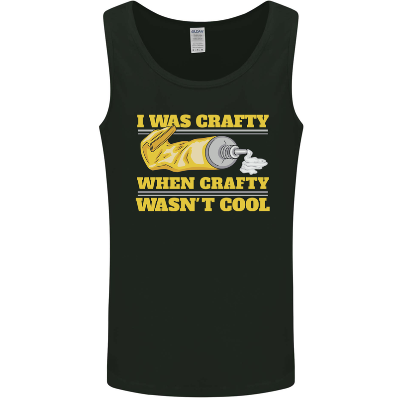 Arts and Crafts Funny Crafty Artist Art Mens Vest Tank Top Black