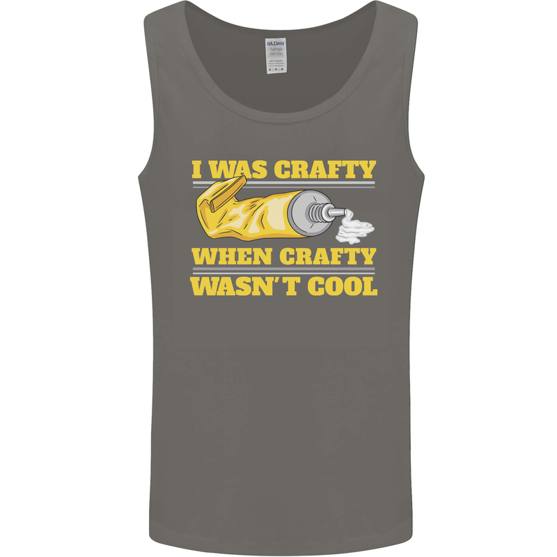 Arts and Crafts Funny Crafty Artist Art Mens Vest Tank Top Charcoal