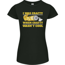Arts and Crafts Funny Crafty Artist Art Womens Petite Cut T-Shirt Black