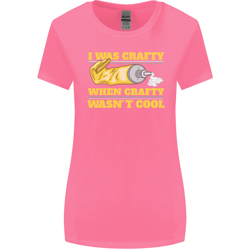 Arts and Crafts Funny Crafty Artist Art Womens Wider Cut T-Shirt Azalea