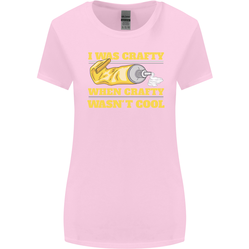 Arts and Crafts Funny Crafty Artist Art Womens Wider Cut T-Shirt Light Pink