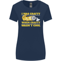 Arts and Crafts Funny Crafty Artist Art Womens Wider Cut T-Shirt Navy Blue